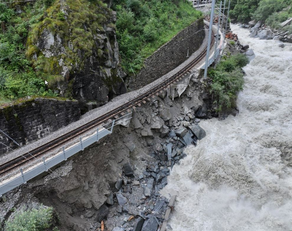 Schäden nach Hochwasser Juni 2024 in den Kipfen bei St. Niklaus